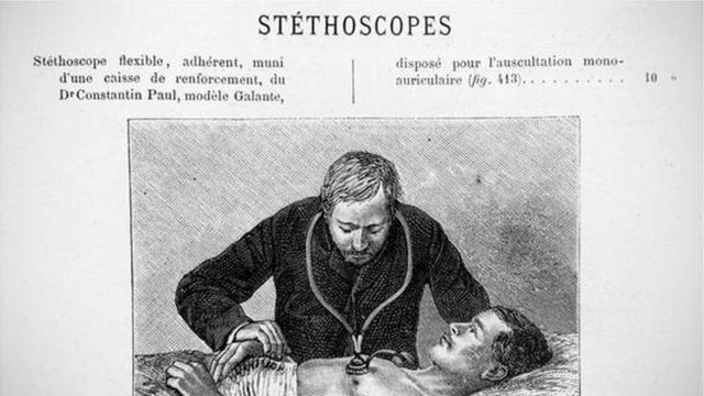ilustração de médico examinando paciente
