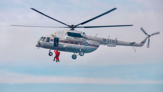 Some 6,000 people were taking part in the large-scale Arctic drill