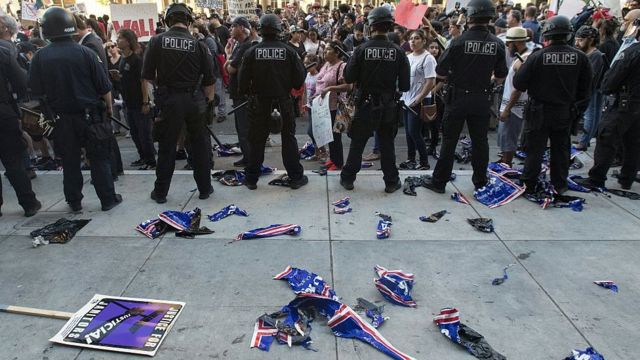 Manifestación en California