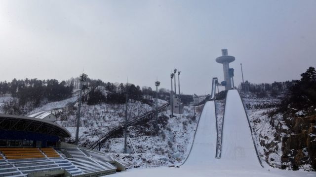 平昌のスキージャンプ会場