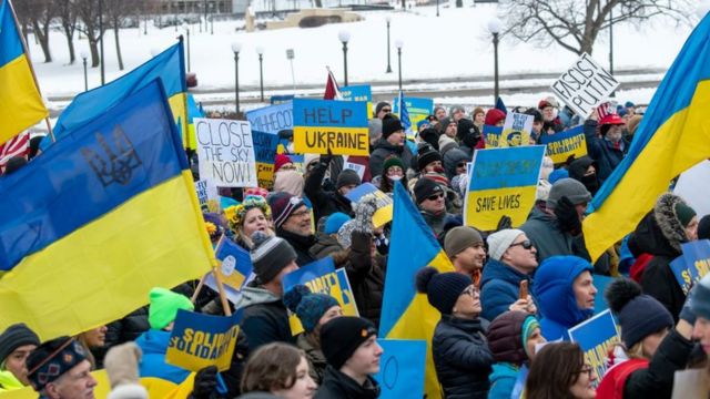 protest for Ukraine