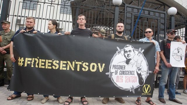 Акція на підтримку Олега Сенцова у Києві