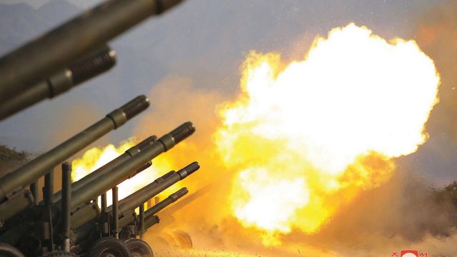 North Korean artillery