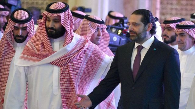 سعد الحريري مع ولي العهد السعودي محمد بن سلمان