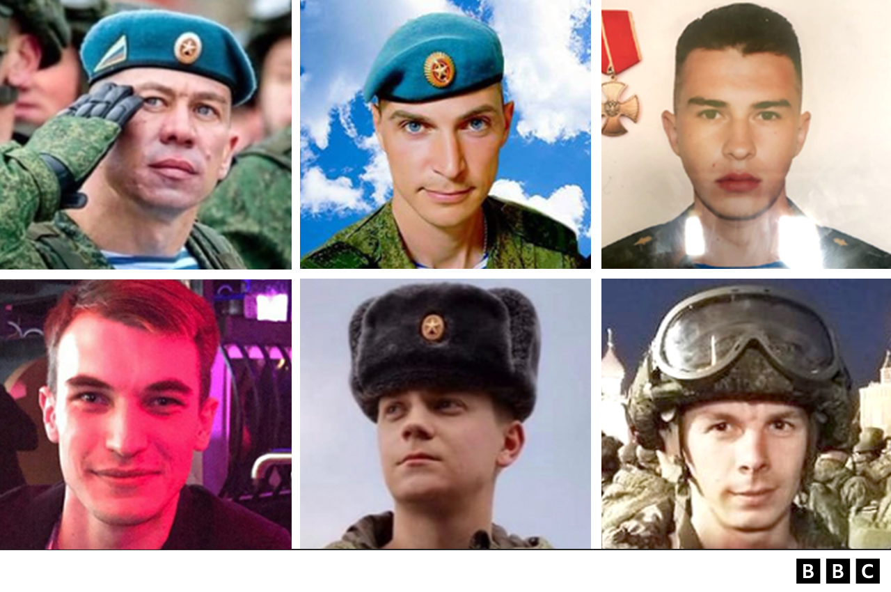 Imágenes de algunos de los soldados de regimiento 331 que han muerto.