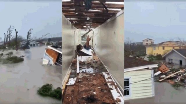 Destrucción causada por el huracán Dorian en Bahamas.