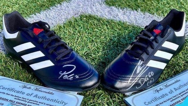 Lochaber school raffle scores with Maradona and Pele-signed boots