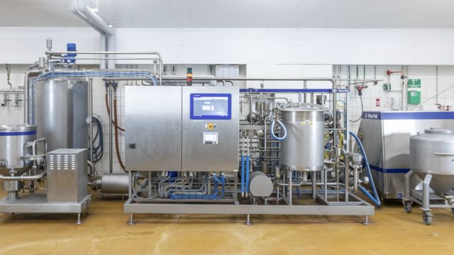 An ice cream machine at Tetra Pak's factory