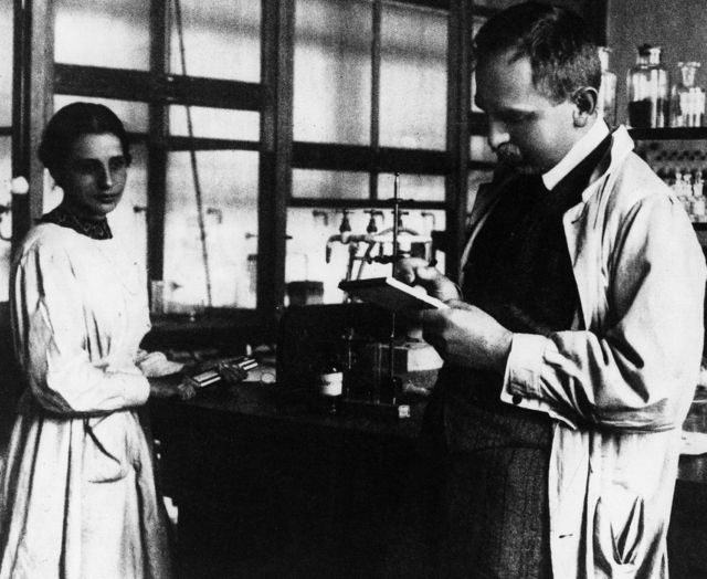 Lise Meitner y Otto Hahn