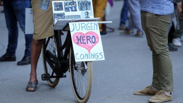 أعرب آلاف البلجيكيين عن دعمهم للهارب المسلح يورغن كونينغز