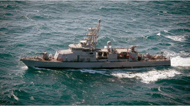 Foto de archivo del USS Squall