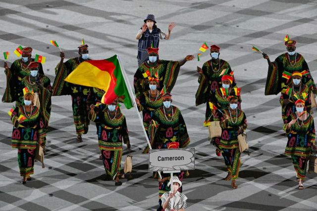 Camarões foi uma das delegações mais marcantes durante o desfile de delegações