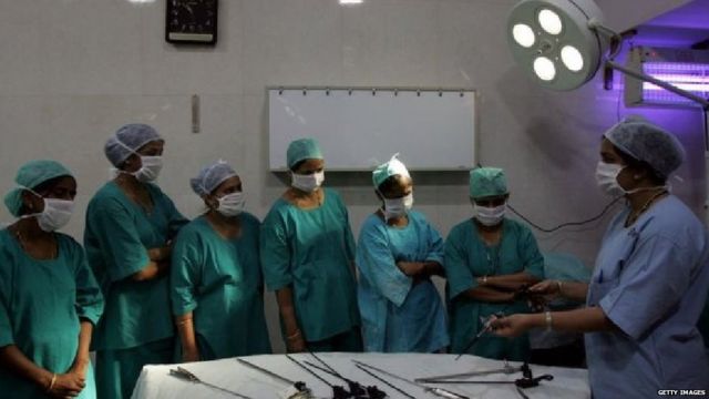Medical students in India