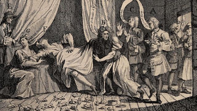 Ilustração de Mary Toft
