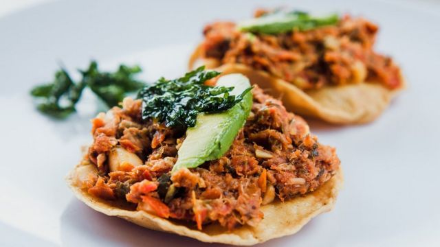 Bacalao a la vizcaína mexicano.