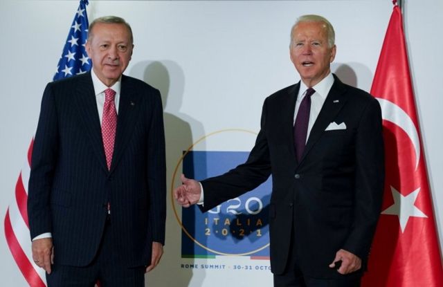 Biden and Erdogan meet at the G20 summit in Rome