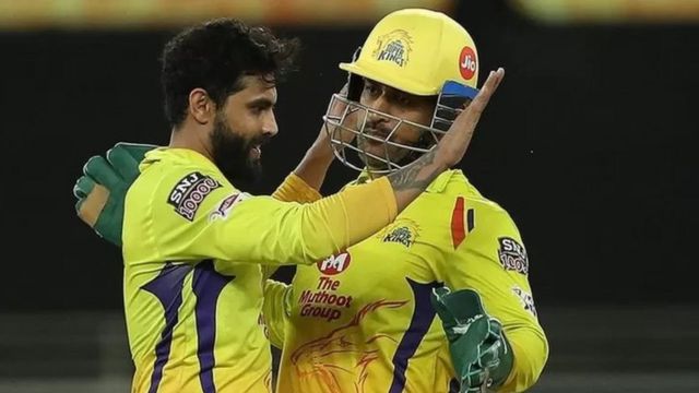 ஐபிஎல் சிஎஸ்கே ரவீந்திர ஜடேஜா எம்.எஸ். தோனி