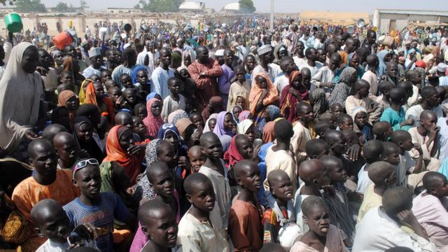 Sansanin 'yan gudun hijira a jihar Borno