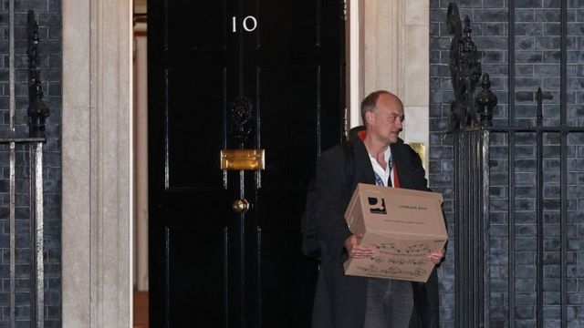 2020年11月，经历一场权力斗争之后，卡明斯辞任首相府首席顾问。(photo:BBC)