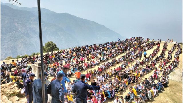 बैतडीमा म्यादी प्रहरीमा भर्ना छनौटका सहभागि