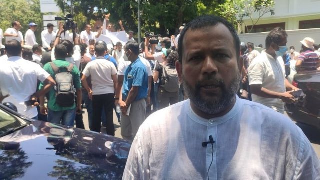 ஐக்கிய மக்கள் சக்தியின் நாடாளுமன்ற உறுப்பினருமான ரிஷாட் பதியூதீன்