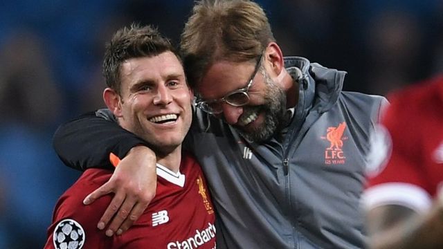 James Milner iyo Jurgen Klopp