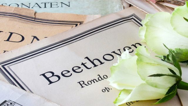 Partitura de Beethoven