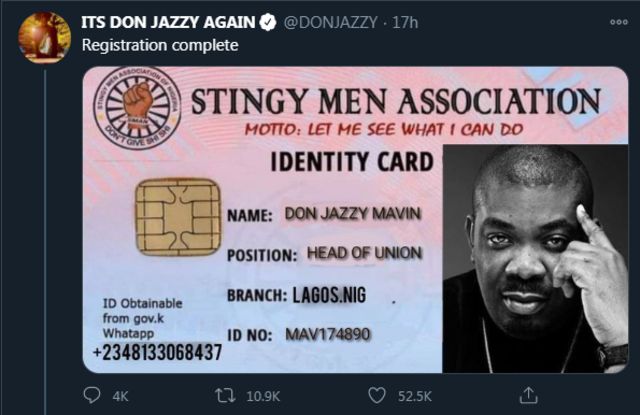 Stingy Men Association of Nigeria: SMAN identity card ...