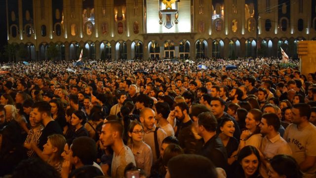 Акция протеста в Тбилиси