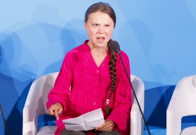 Greta Thunberg, the 16-years-old climate activist from Sweden, addresses world leaders at the start of the 2019 Climate Action Summit