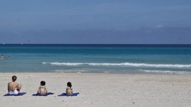 пляж на Кубе