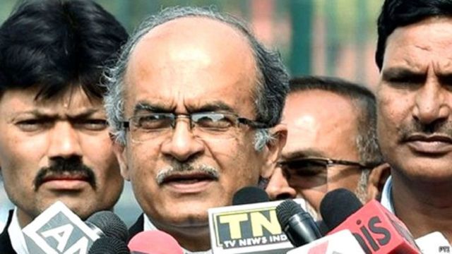 प्रशांत भूषण, वरिष्ठ वकील