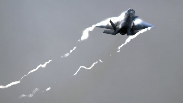 F-35B Lightning II jet in flight