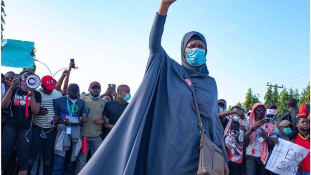 Aisha Yesufa Abuja Protest Quotes Rinu Oduala Nigerians Endsars Post Afta Jimoh Isiaq Death As London Protest Against Police Brutality In Nigeria Bbc News Pidgin