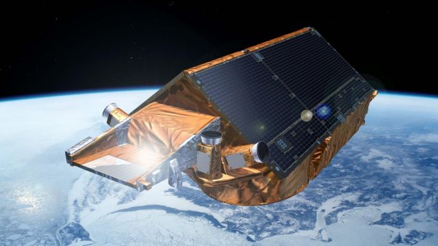 ilustração de um satélite