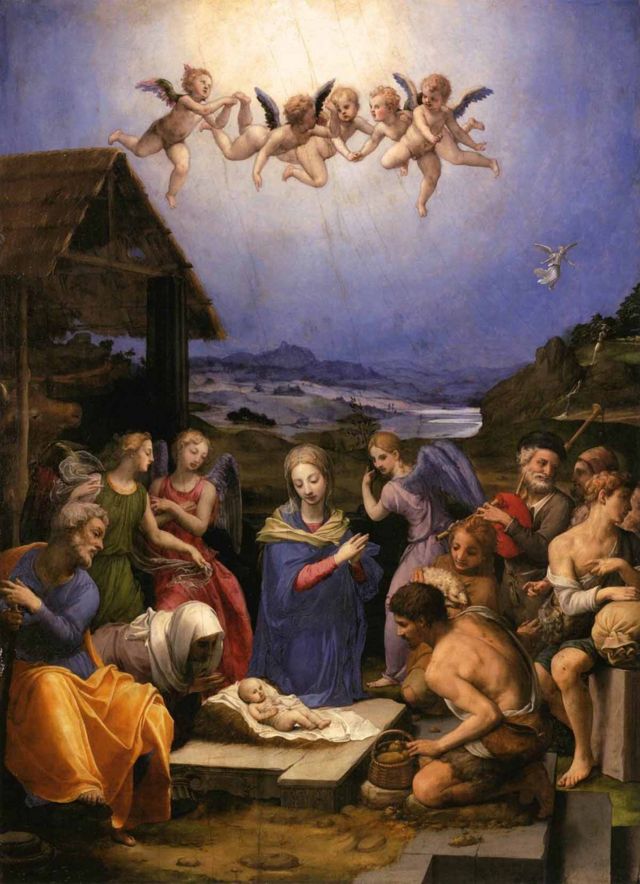 Cena de natividade de Cristo
