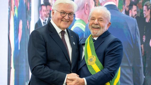 Lula et le président allemand Frank-Walter Steinmeier