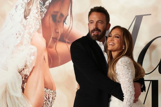 Çiftin, Şubat 2022'de vizyona giren Lopez'in Evlen Benimle isimli filminin galasından bir fotoğrafı