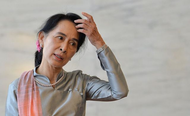 Aung San Suu Kyi en octubre de 2013.