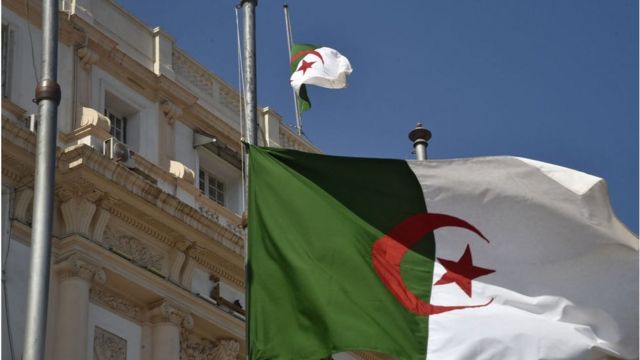 Flags half mast in Algeria