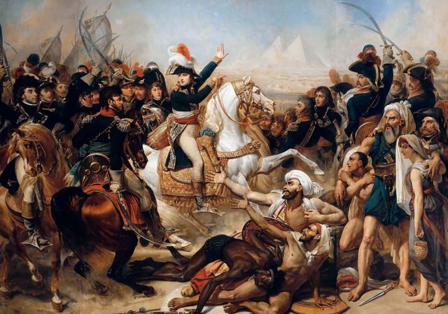 Bonaparte en la batalla de las Pirámides el 21 de julio de 1798. Artista: Antoine-Jean Gros