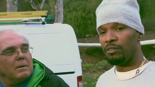 Jamie Foxx Says Pulling Man From Burning Truck Wasnt Heroic Bbc News 