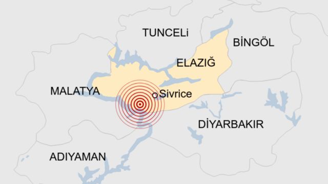 Elazığ depremi: 6,8 büyüklüğündeki sarsıntı can kaybı ve hasara yol açtı   BBC News Türkçe
