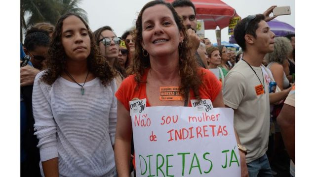 Ato por eleições diretas e contra Michel Temer no Rio
