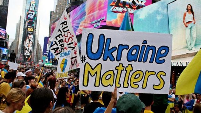 В США регулярно проходят демонстрации в поддержку Украины