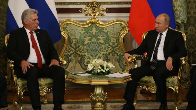 Presidentes de Cuba y Rusia en 2018