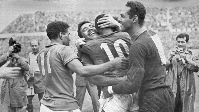 Pelé celebra Copa de 1958