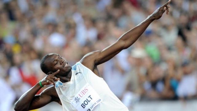 Usain Bolt remporte le 100 m à Zurich en 2008