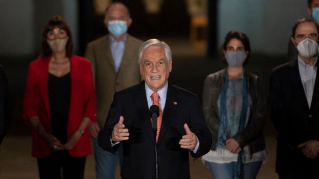 Sebastián Piñera habló desde La ;Moneda