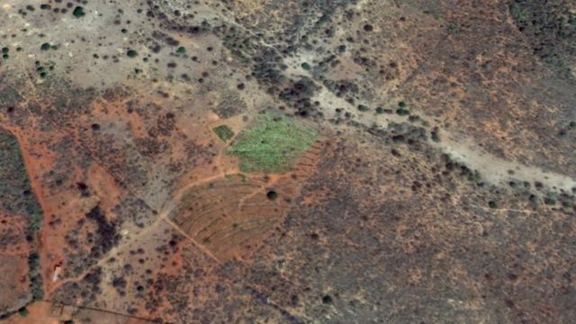 Imagem de satélite de agrofloresta